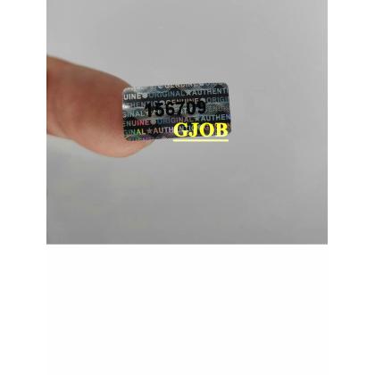Gjob  98 Adet 1x2 cm Gümüş Hologramlı Garanti Etiketi Ayrı Seri Numaralı Void Etiket