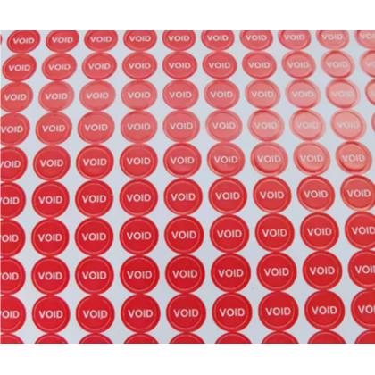 Gjob Ürün Garanti Etiketi Vida Etiketi Kurcalamaya Karşı 0.3mm 100 Adet Void Etiket